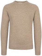 Bradley Cashmere Crewneck - Safari